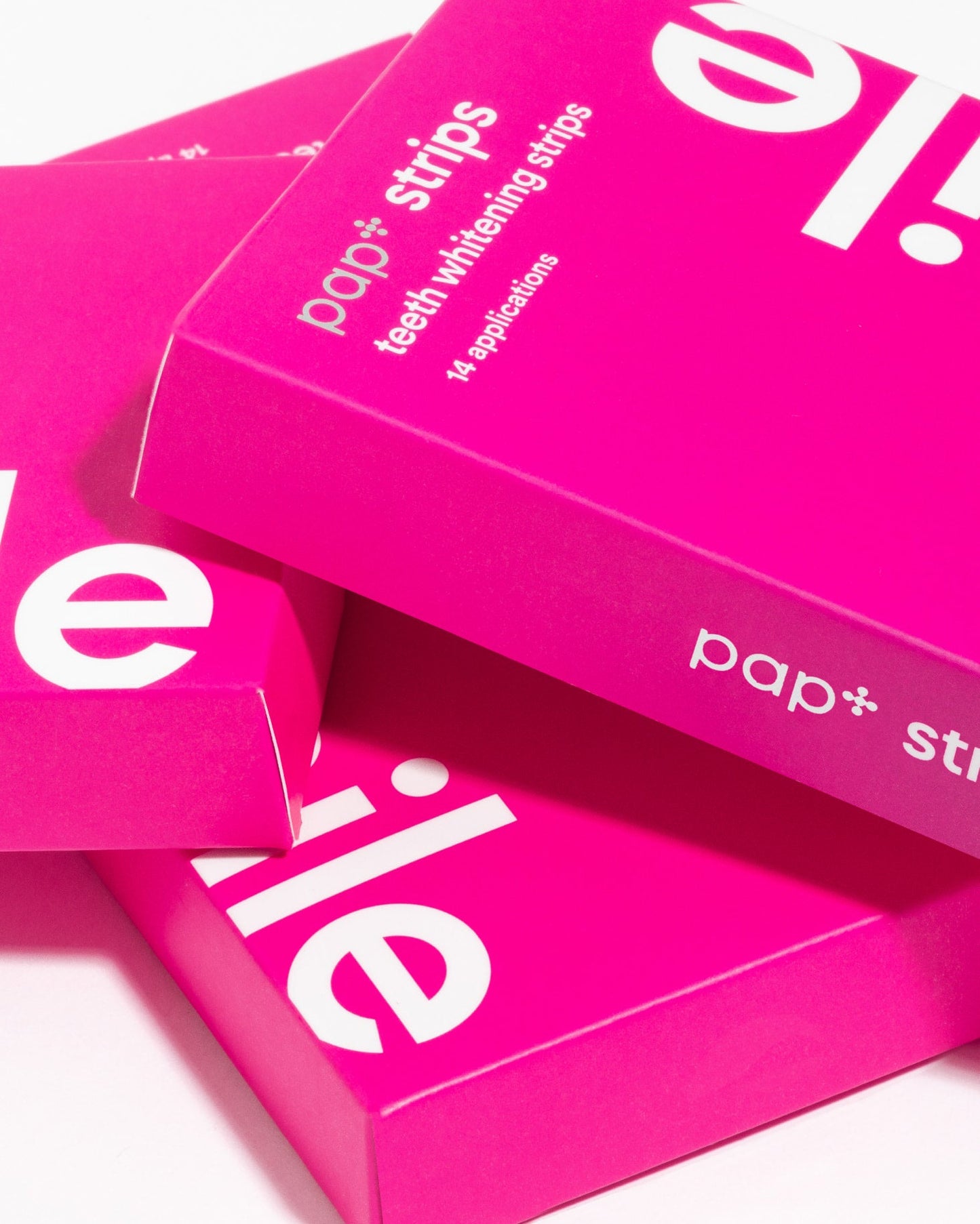 pap teeth whitening strips packaging